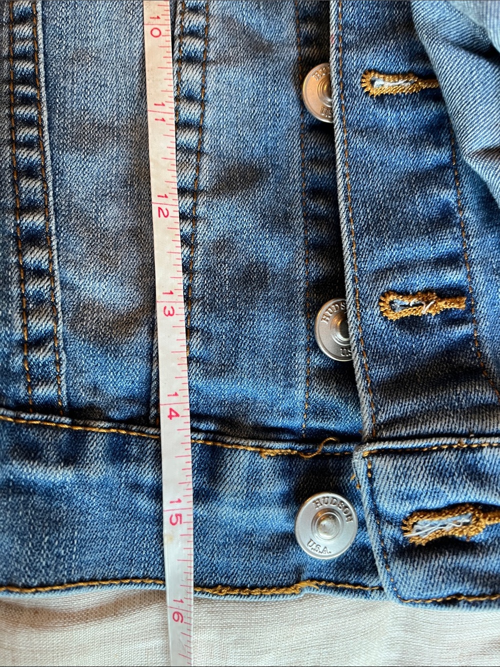 Hudson Jeans Kids Classic Medium Blue Denim Jacket - Picture 9 of 12